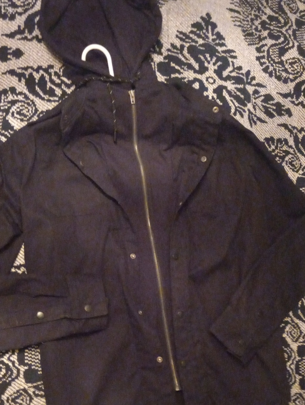 Tony Hawk Men's Hooded Raincoat in Black